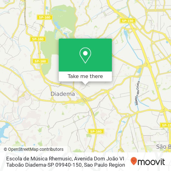 Escola de Música Rhemusic, Avenida Dom João VI Taboão Diadema-SP 09940-150 map