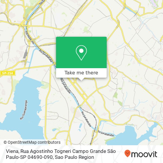 Viena, Rua Agostinho Togneri Campo Grande São Paulo-SP 04690-090 map