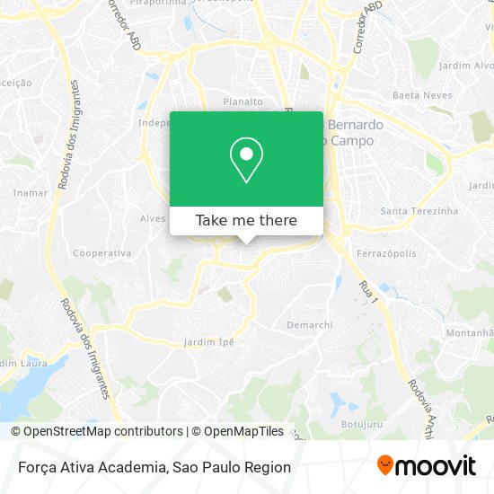 Força Ativa Academia map