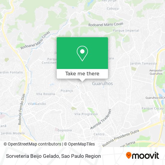 Sorveteria Beijo Gelado map