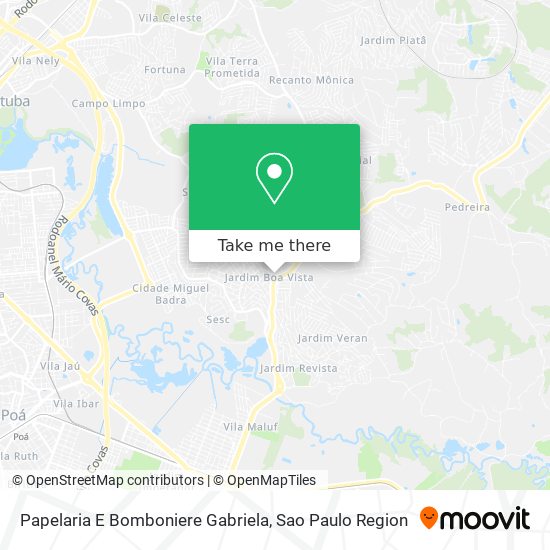 Papelaria E Bomboniere Gabriela map