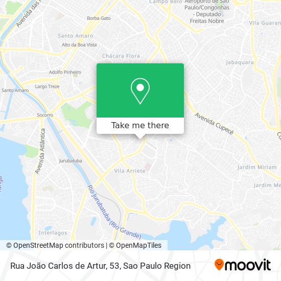 Mapa Rua João Carlos de Artur, 53