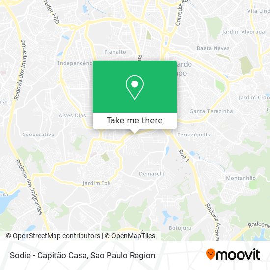 Sodie - Capitão Casa map