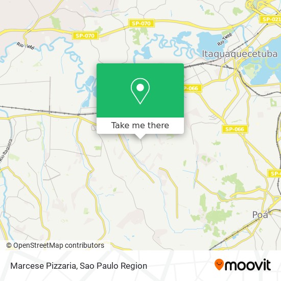 Mapa Marcese Pizzaria