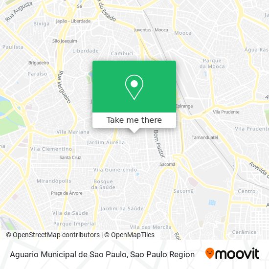 Mapa Aguario Municipal de Sao Paulo