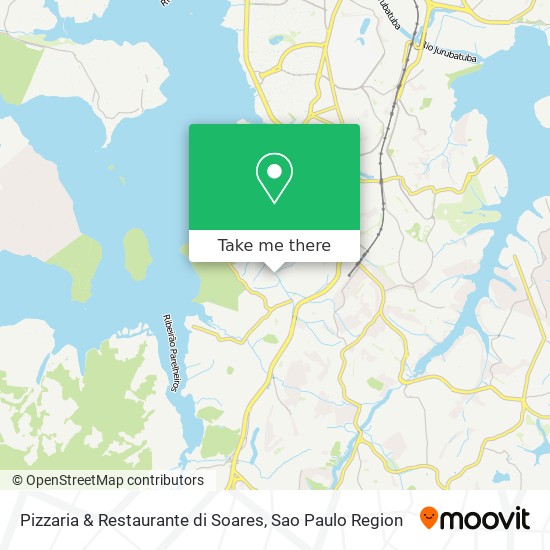 Mapa Pizzaria & Restaurante di Soares