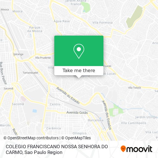 Mapa COLEGIO FRANCISCANO NOSSA SENHORA DO CARMO