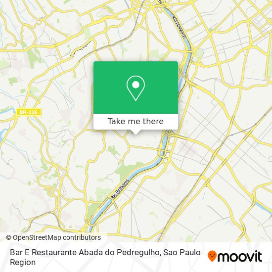 Bar E Restaurante Abada do Pedregulho map