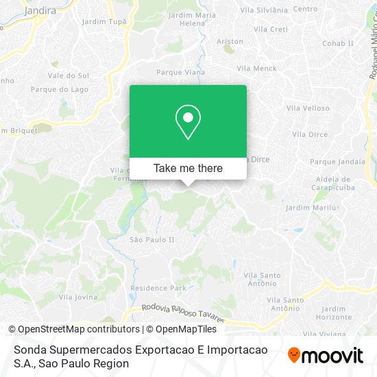 Sonda Supermercados Exportacao E Importacao S.A. map