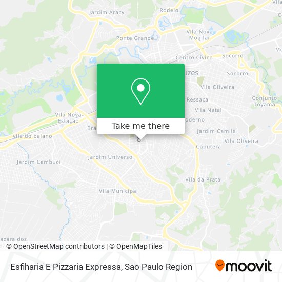 Mapa Esfiharia E Pizzaria Expressa