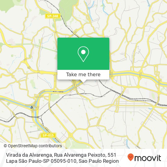 Mapa Virada da Alvarenga, Rua Alvarenga Peixoto, 551 Lapa São Paulo-SP 05095-010