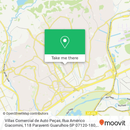 Villas Comercial de Auto Peças, Rua Américo Giacomini, 118 Paraventi Guarulhos-SP 07120-180 map