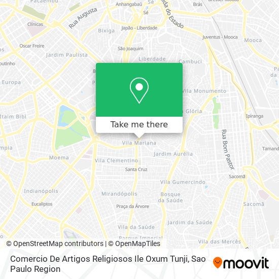 Comercio De Artigos Religiosos Ile Oxum Tunji map