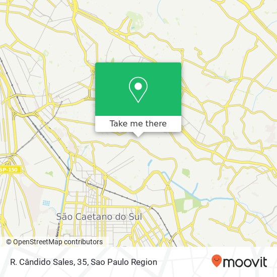 R. Cândido Sales, 35 map