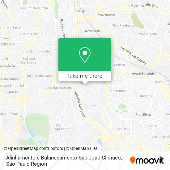 Alinhamento e Balanceamento São João Clímaco map