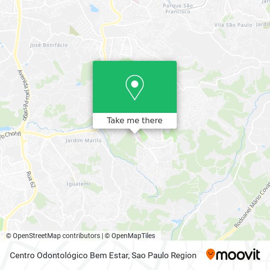 Mapa Centro Odontológico Bem Estar