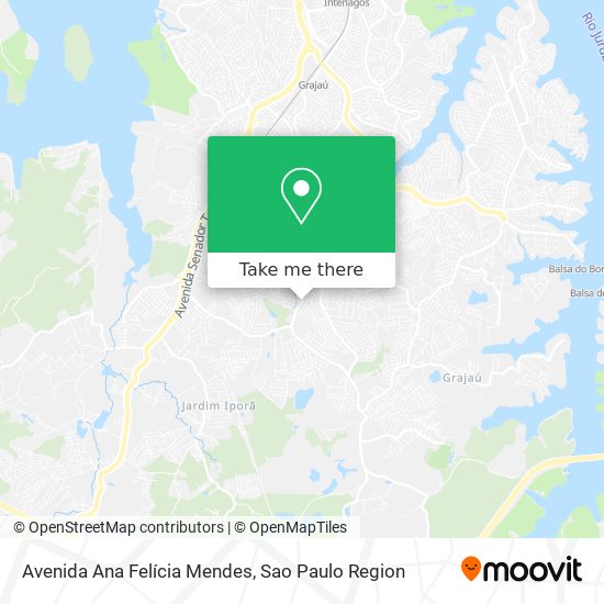 Mapa Avenida Ana Felícia Mendes