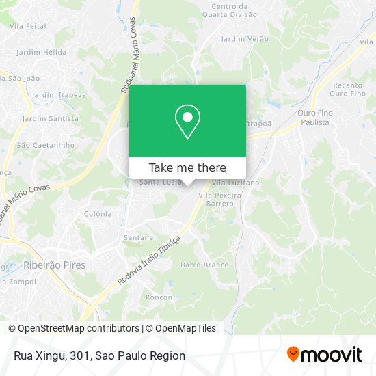 Mapa Rua Xingu, 301