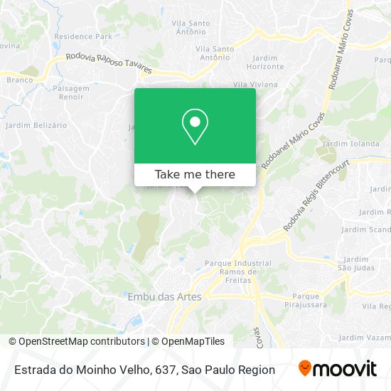 Estrada do Moinho Velho, 637 map