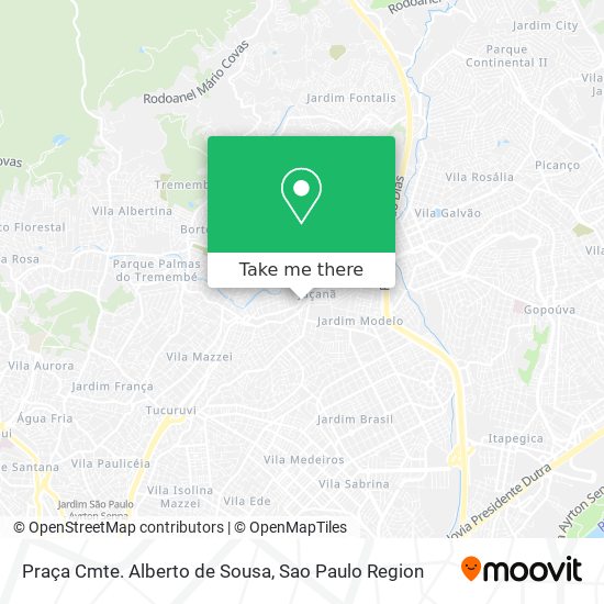 Mapa Praça Cmte. Alberto de Sousa