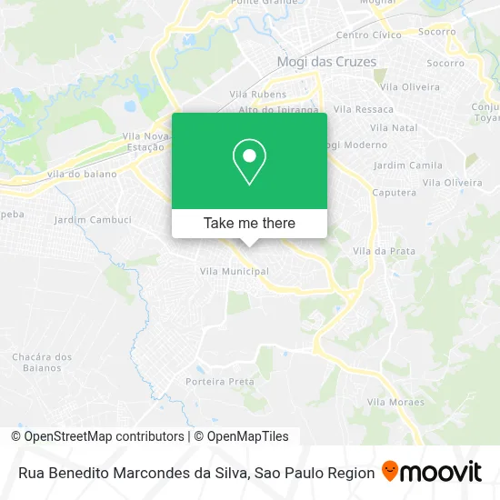 Rua Benedito Marcondes da Silva map