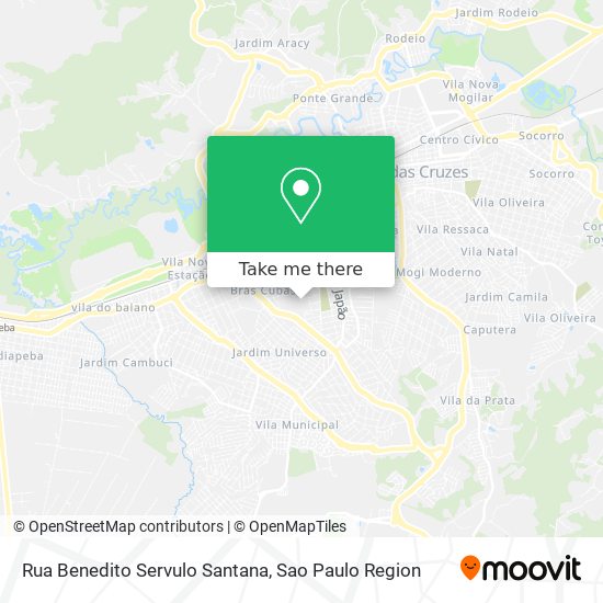 Rua Benedito Servulo Santana map