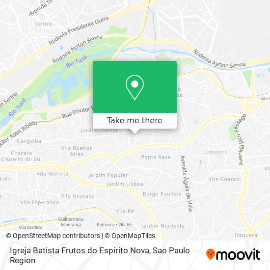 Mapa Igreja Batista Frutos do Espirito Nova