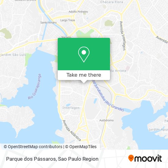Parque dos Pássaros map