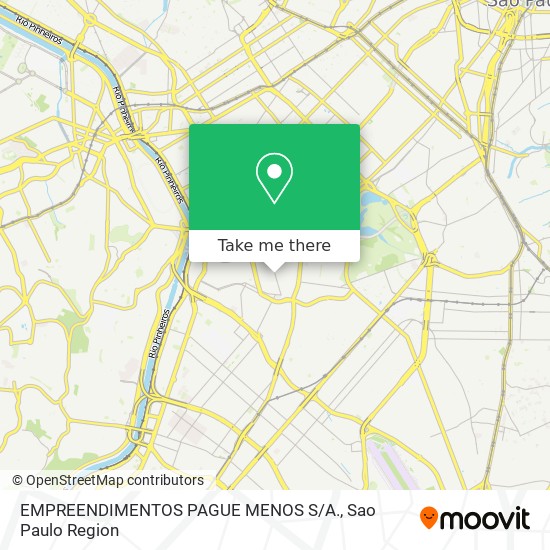 Mapa EMPREENDIMENTOS PAGUE MENOS S / A.