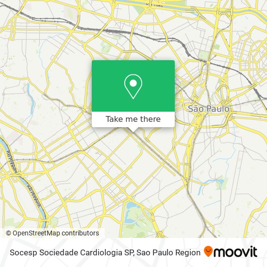 Socesp Sociedade Cardiologia SP map