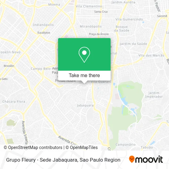 Grupo Fleury - Sede Jabaquara map