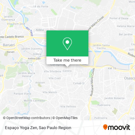 Espaço Yoga Zen map