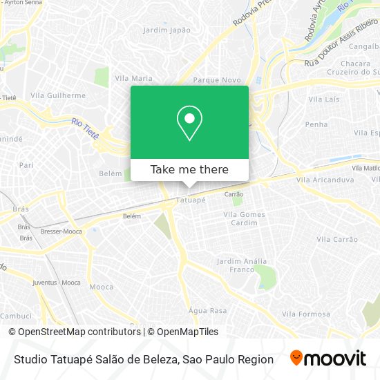 Studio Tatuapé Salão de Beleza map