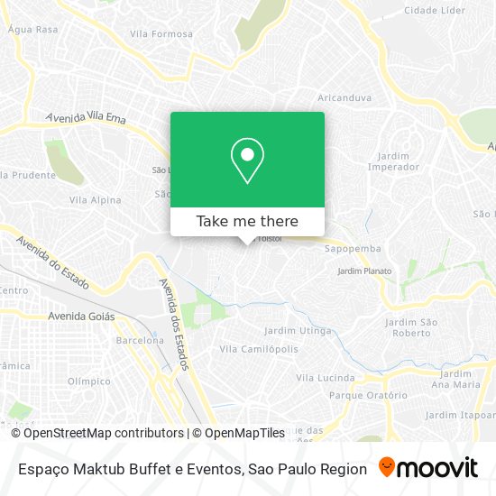 Espaço Maktub Buffet e Eventos map