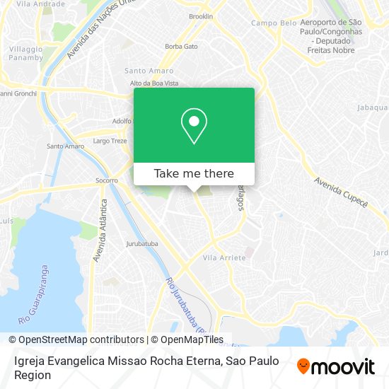 Mapa Igreja Evangelica Missao Rocha Eterna