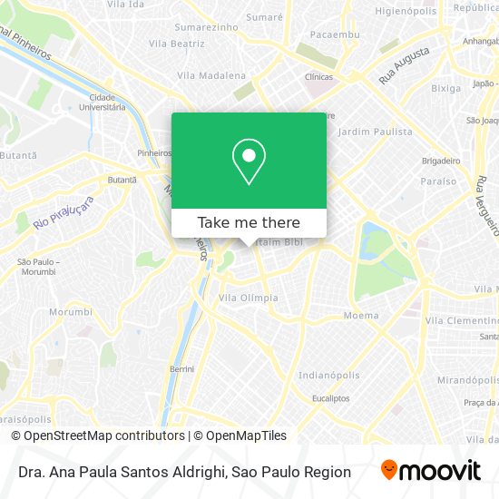 Mapa Dra. Ana Paula Santos Aldrighi