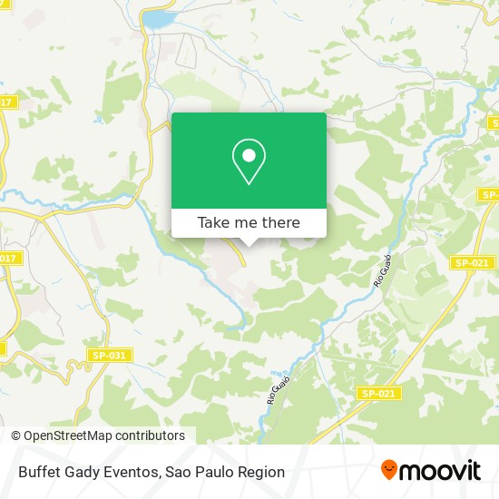 Mapa Buffet Gady Eventos