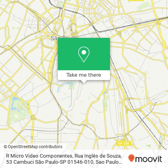 Mapa R Micro Video Componentes, Rua Inglês de Souza, 53 Cambuci São Paulo-SP 01546-010