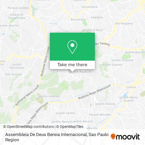 Mapa Assembleia De Deus Bereia Internacional