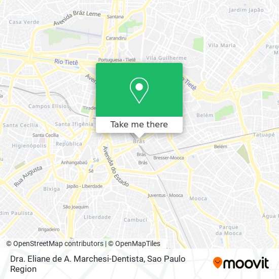 Mapa Dra. Eliane de A. Marchesi-Dentista