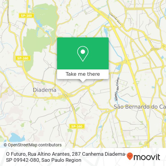 Mapa O Futuro, Rua Altino Arantes, 287 Canhema Diadema-SP 09942-080
