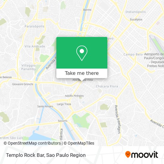 Templo Rock Bar map