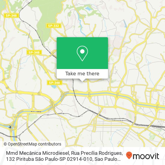 Mmd Mecânica Microdiesel, Rua Precília Rodrigues, 132 Pirituba São Paulo-SP 02914-010 map