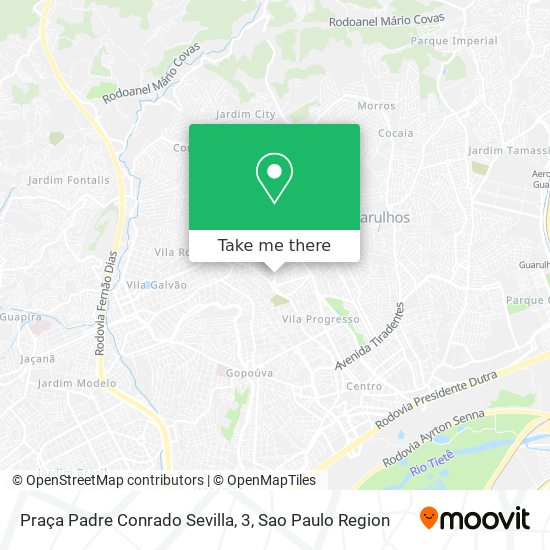 Mapa Praça Padre Conrado Sevilla, 3