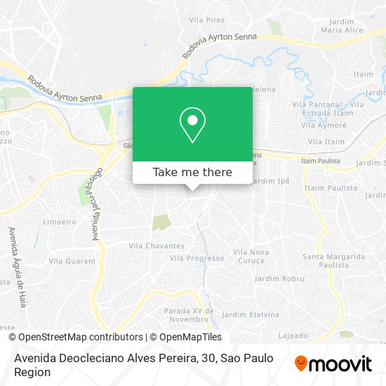 Mapa Avenida Deocleciano Alves Pereira, 30