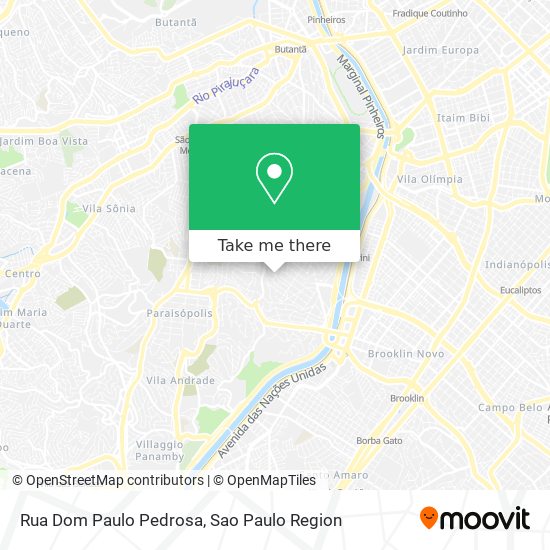 Mapa Rua Dom Paulo Pedrosa
