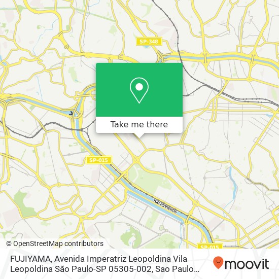 FUJIYAMA, Avenida Imperatriz Leopoldina Vila Leopoldina São Paulo-SP 05305-002 map