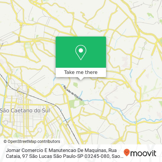 Jomar Comercio E Manutencao De Maquinas, Rua Cataia, 97 São Lucas São Paulo-SP 03245-080 map