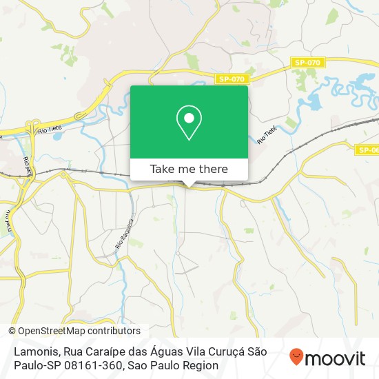 Lamonis, Rua Caraípe das Águas Vila Curuçá São Paulo-SP 08161-360 map