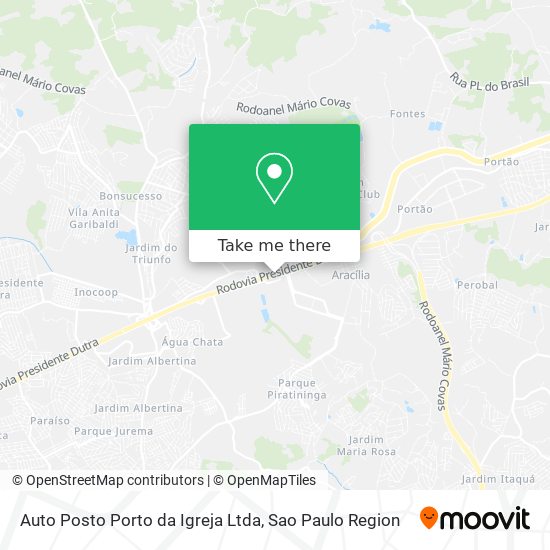 Auto Posto Porto da Igreja Ltda map